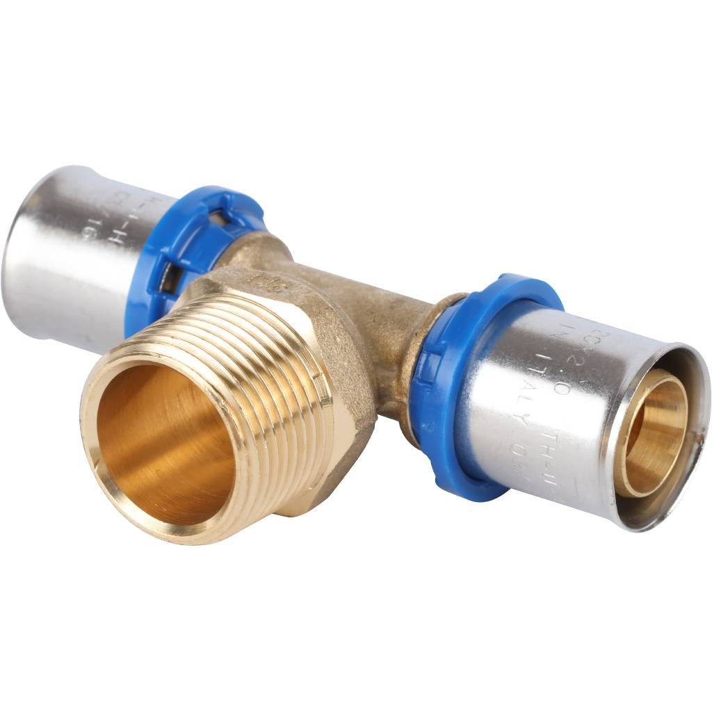 Тройник-переходник APE 20x3/4"x20 НР для металлопластиковых труб