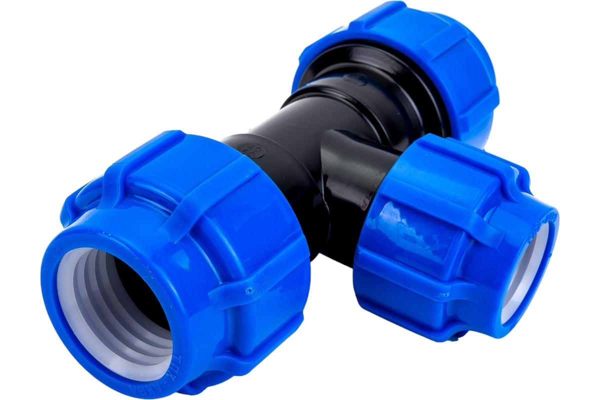 Тройник компрессионный переходной ТПК-АКВА ПЭ Дн50х40