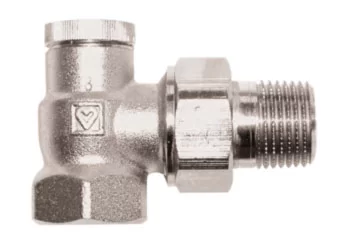 Запорный клапан HERZ RL-1 1/2" угловой с возможностью регулировки без фиксации настройки