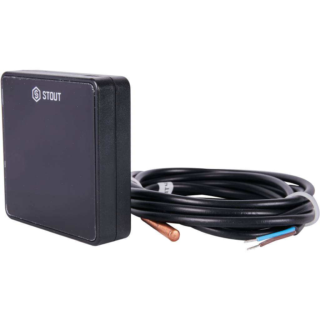 Беспроводной датчик температуры пола STOUT C-8f (черный)