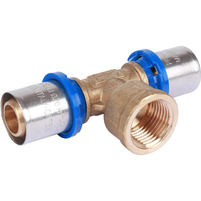 Тройник Prandelli Multyrama 20х2,0x1/2" ВР профиль H, TH, U для металлопластиковых труб