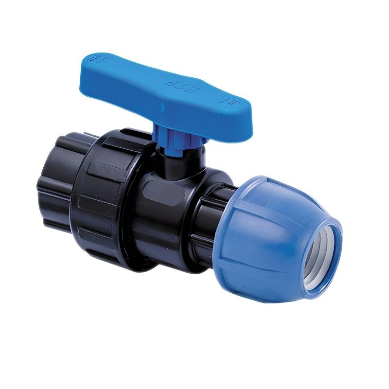 Кран шаровой компрессионный РосТурПласт Дн32х1/2" ВР Ру10