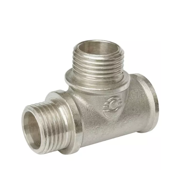 Тройник переходной VALFEX Ду15 ВР/НР/НР (никелированный)