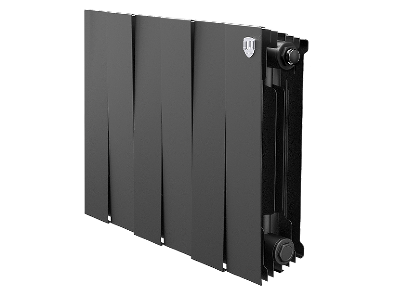 Радиатор биметаллический Royal Thermo PianoForte 300 /Noir Sable x 6 секций