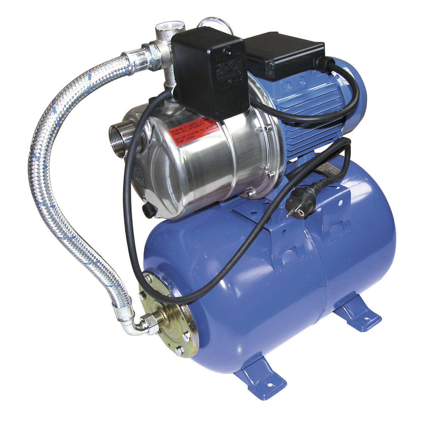 Насосная станция Ebara GR.1GP AGA/C 1.50 M - 24H (с горизонтальным гидроаккумулятором объемом 24л)