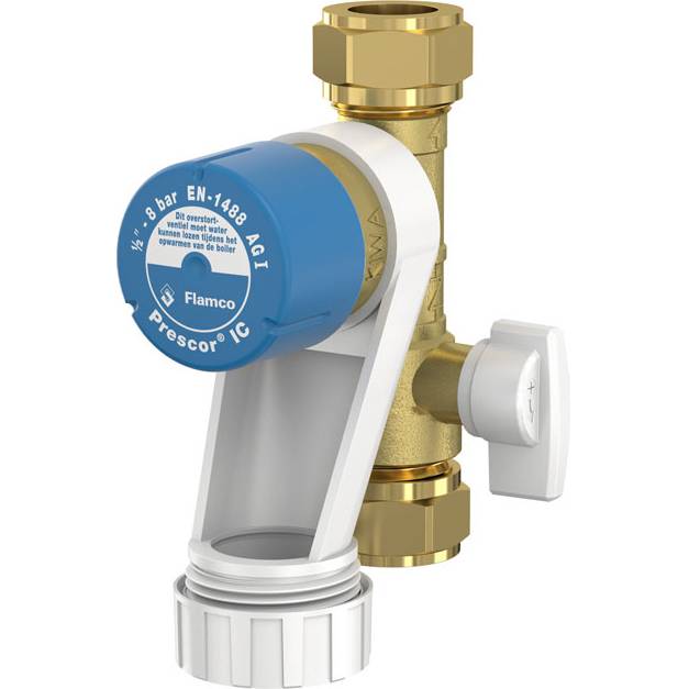 Flamco Prescor Группа безопасности бойлера Prescor IC 1/2 компрессионное соединение