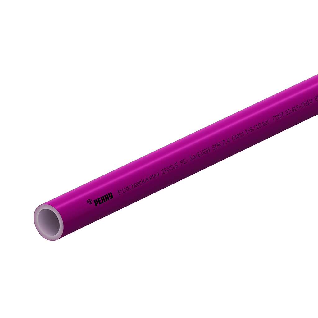 Труба РЕХАУ Pink PE-Xa 20x2,8 отопительная (бухта 120 метров)