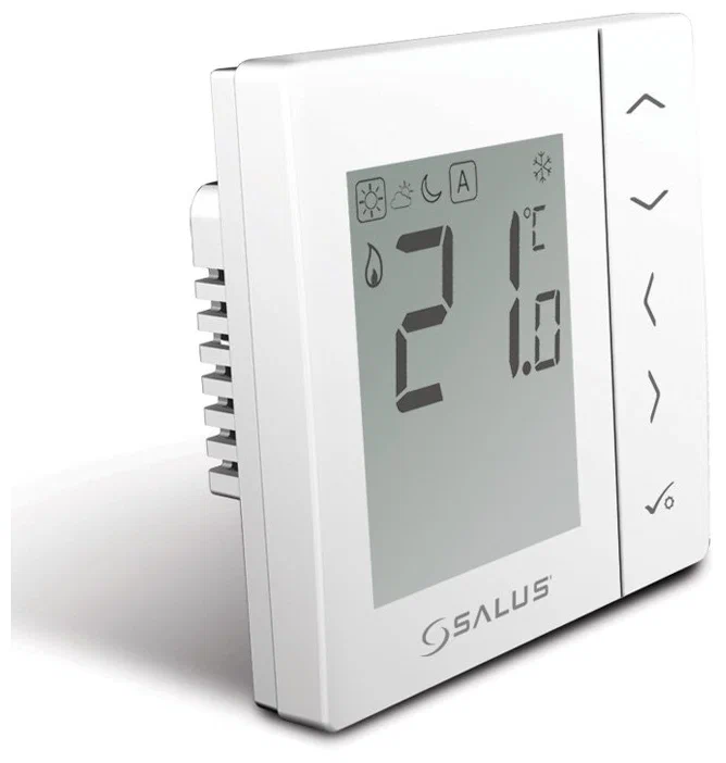 Терморегулятор Salus проводной встраиваемый с функцией NSB с экраном LCD 230В белый