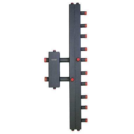 Гидроразделитель ZOTA с коллектором вертикальный 7 контуров (до 70 кВт)
