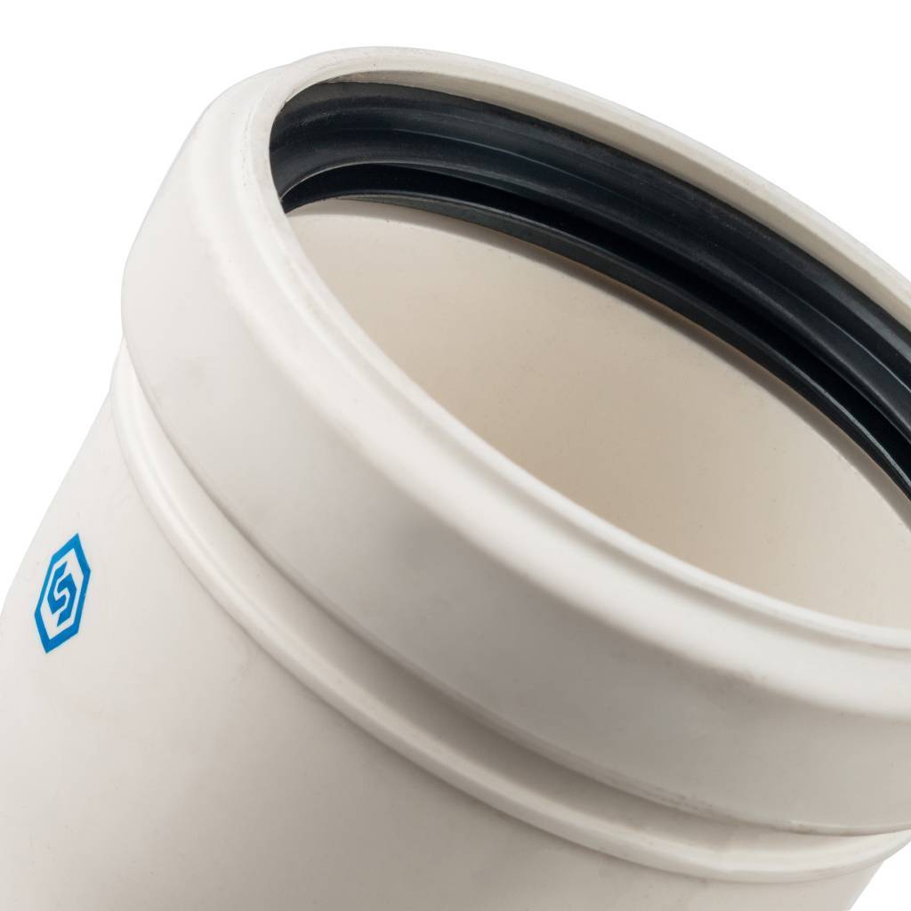 Угол STOUT 87° DN80 м/п конденсац. PP-FE