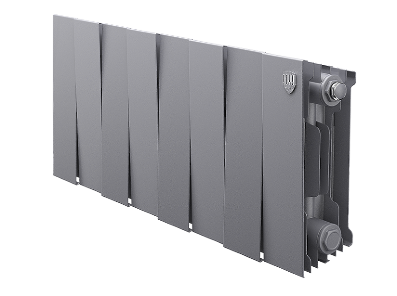 Радиатор биметаллический Royal Thermo PianoForte 200 /Silver Satin x 8 секций