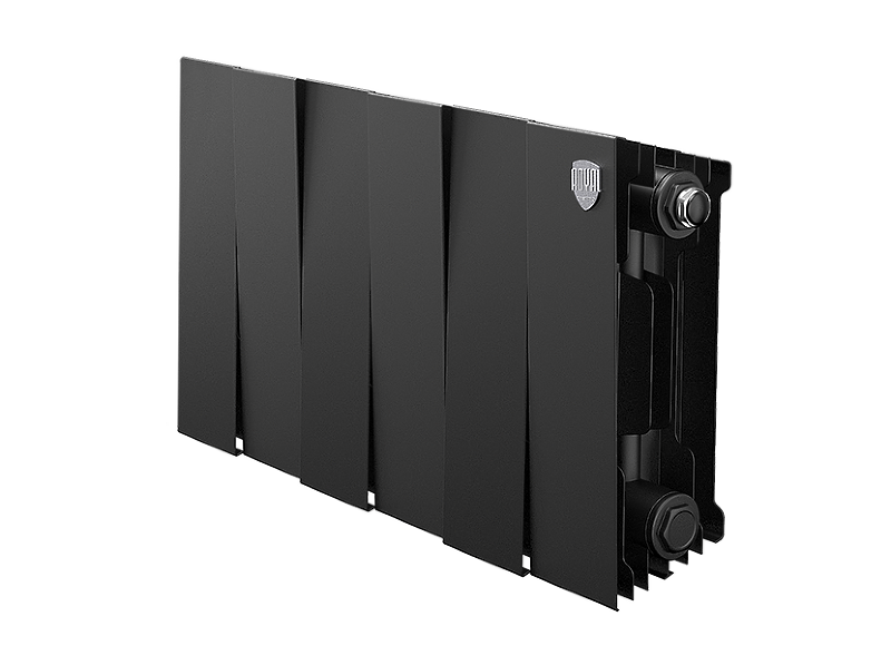 Радиатор биметаллический Royal Thermo PianoForte 200 /Noir Sable x 6 секций