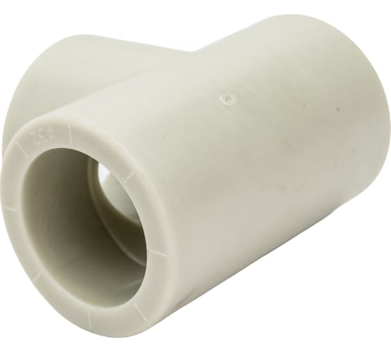 Тройник Политэк 32 для полипропиленовых труб (сварка) серый 