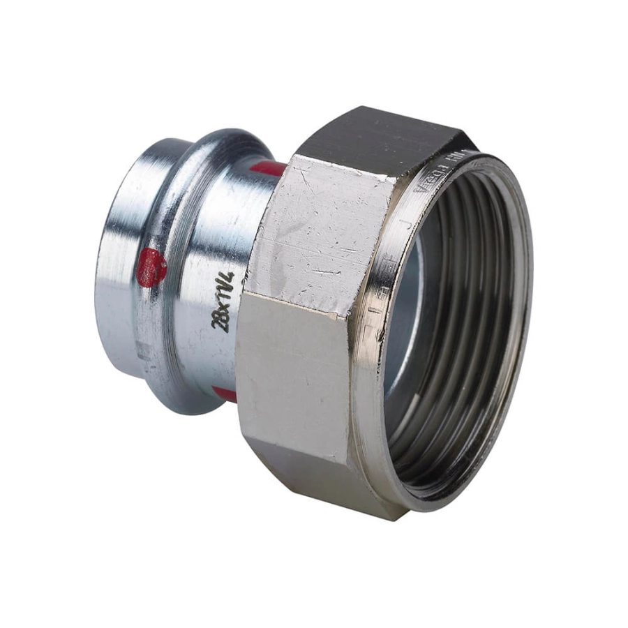 Разъемное соединение Viega Prestabo c SC-Contur 28x1 1/2" с плоским уплотнением