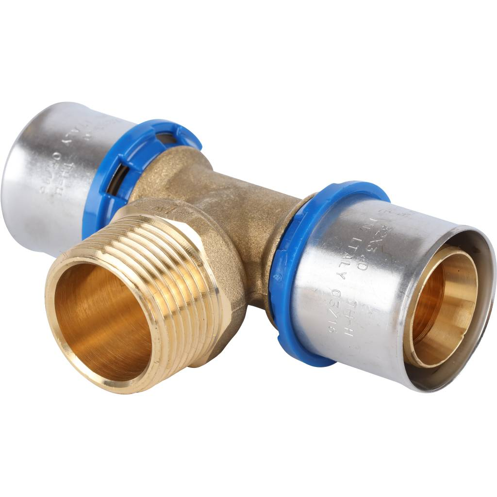 Тройник-переходник APE 32x1"x32 НР для металлопластиковых труб