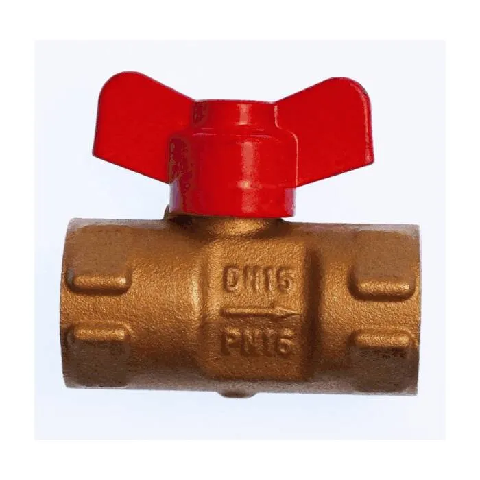 Кран шаровой для манометра Пензапромарматура 11б27п(О)02 Ду15 Ру16 ВР G1/2" без фланца (с бабочкой)