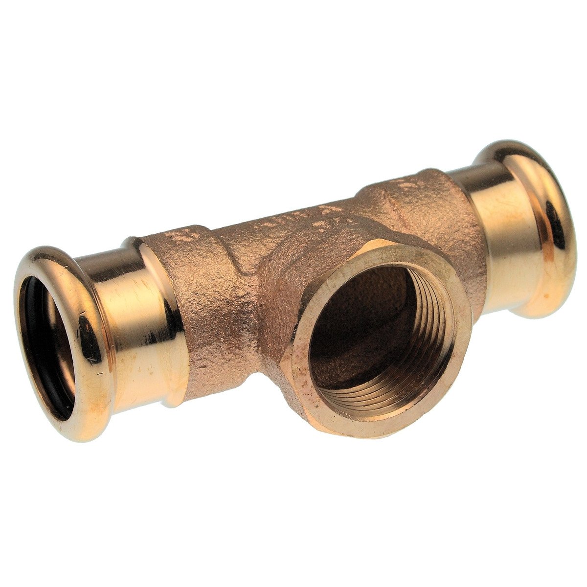 Тройник Sanha 35x1/2x35 ВПр-ВР-ВПр бронза 8130G