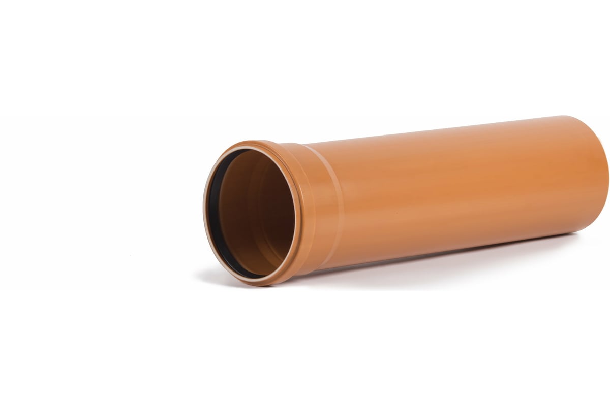 Труба канализационная Хемкор НПВХ Дн160х4,0 L=3,0м SN4 для наружной канализации (коричневая)