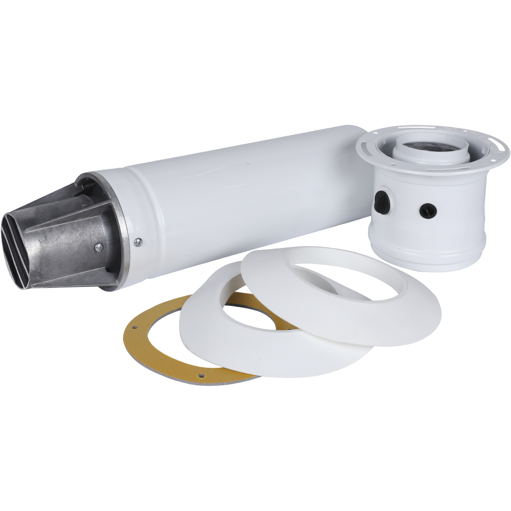 Горизонтальный дымоход Buderus DN60/100 с подключением к котлу