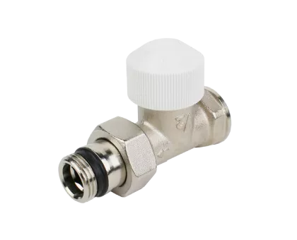 Вентиль ELSEN 1/2"х1/2" ВН термостатический прямой с преднастройкой (никелированный)