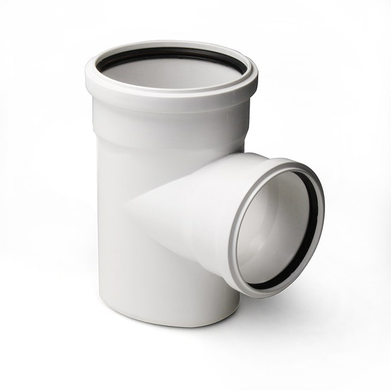 Тройник РосТурПласт PP-M Дн160х110х87° внутренняя бесшумная канализация (белый)