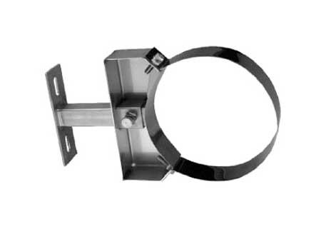 Стеновой хомут JEREMIAS DW-FU D200 с отступом от стены 100-150 мм