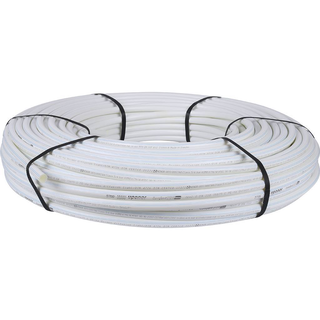 Труба Uponor Comfort Pipe Plus PN6 16х2,0 (бухта 120 метров) белая