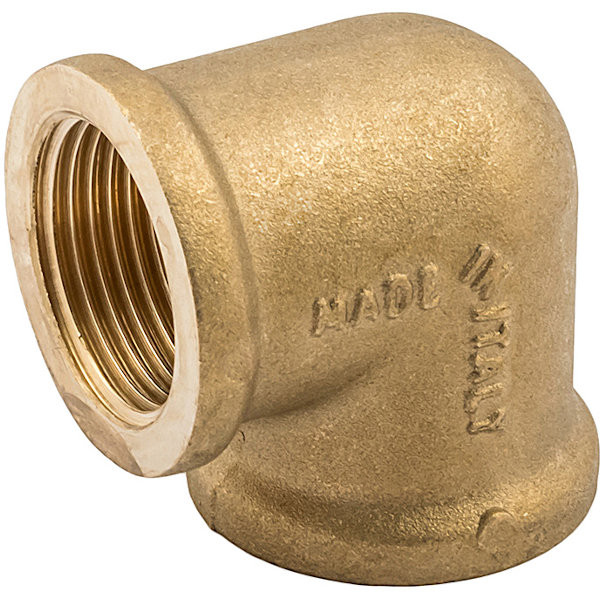 Угольник 90° равнопроходной ELSEN ВВ 1 1/4", латунь