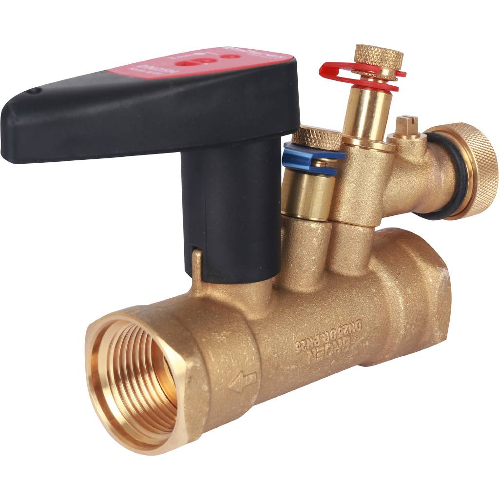 Клапан балансировочный BROEN Venturi FODRV DN25 PN25 Kvs=12,1 м3/ч ручной с дренажем 4555000H-001003