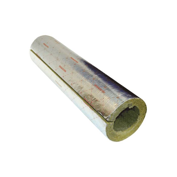 Цилиндр навивной минеральная вата ROCKWOOL 100 кашированный армированной фольгой 40/42 L=1м