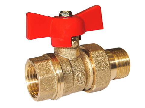 Кран шаровой ГАЛЛОП Стандарт 232 Ду15 Ру40 ВР/американка полнопроходной (бабочка красная)