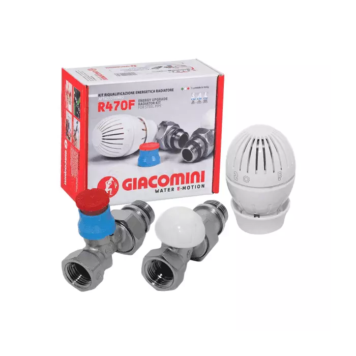 Комплект термостатический Giacomini R470F DN15 1/2" ВН прямой (для радиаторов)