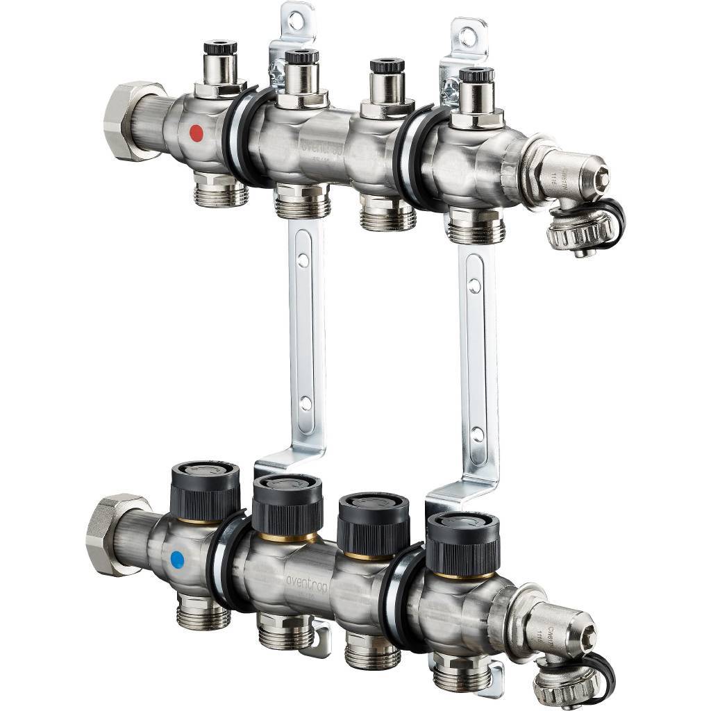 OVENTROP Группа коллекторная Oventrop "Multidis SF со встроенными регулирующими вставками на 3 конту