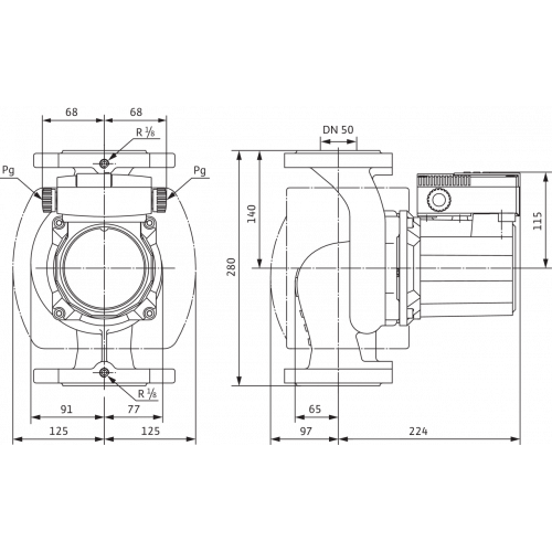 Циркуляционный насос Wilo TOP-S 50/7 EM PN6/10 2-SPEEDS