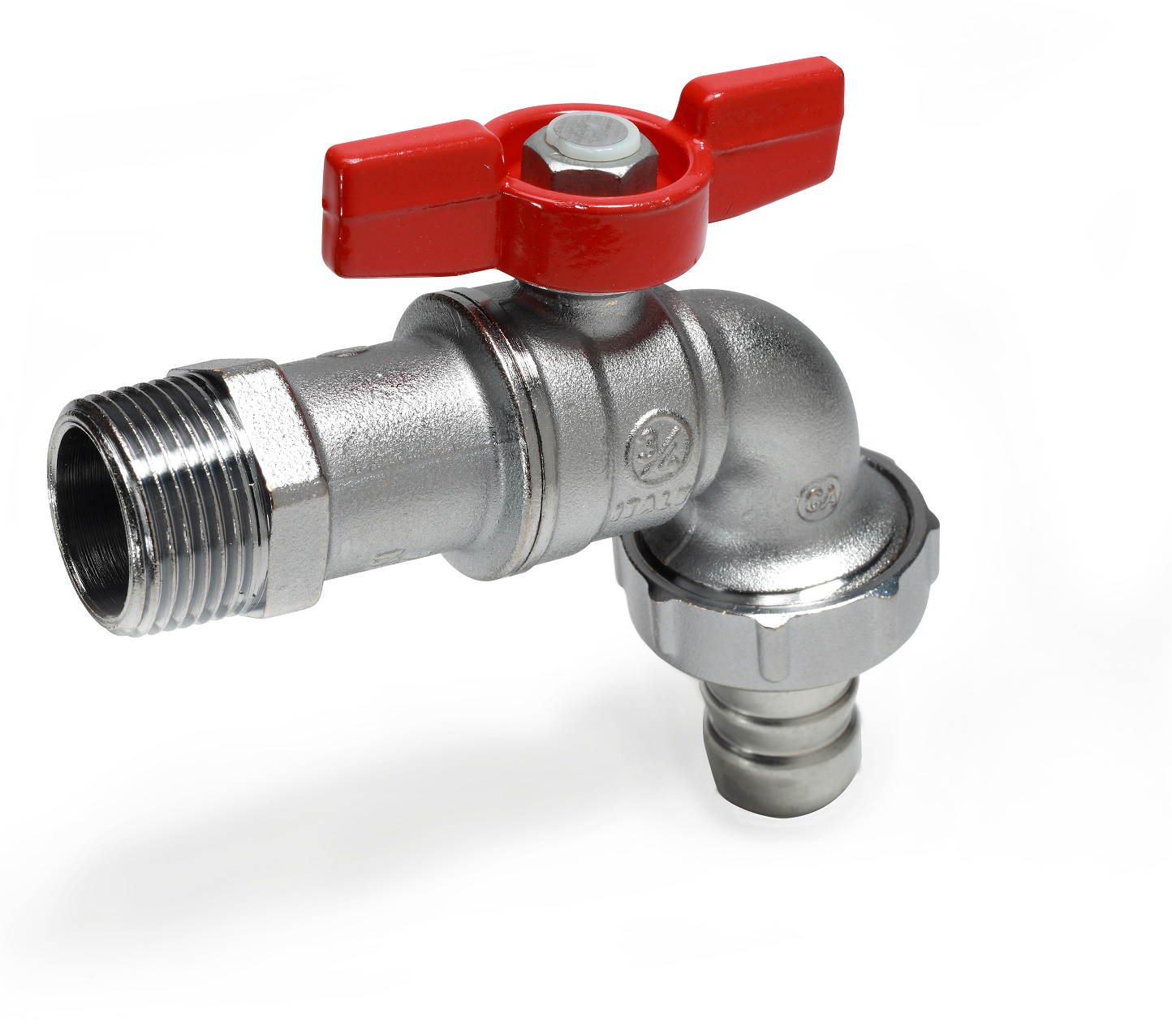 Кран шаровой Giacomini R620 1/2" Ру10,5 НР (садовый) с ручкой-бабочкой