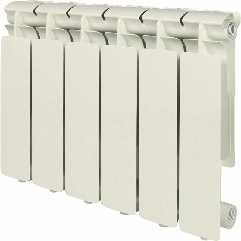 Радиатор алюминиевый STOUT Bravo 350 x 6 секций (нижнее правое подключение)