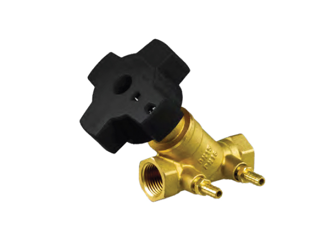 Клапан балансировочный Ридан MNT-R Ду 20 Rp3/4" Ру16 ВР Kvs=6м3/ч ручной с измерит. ниппелями