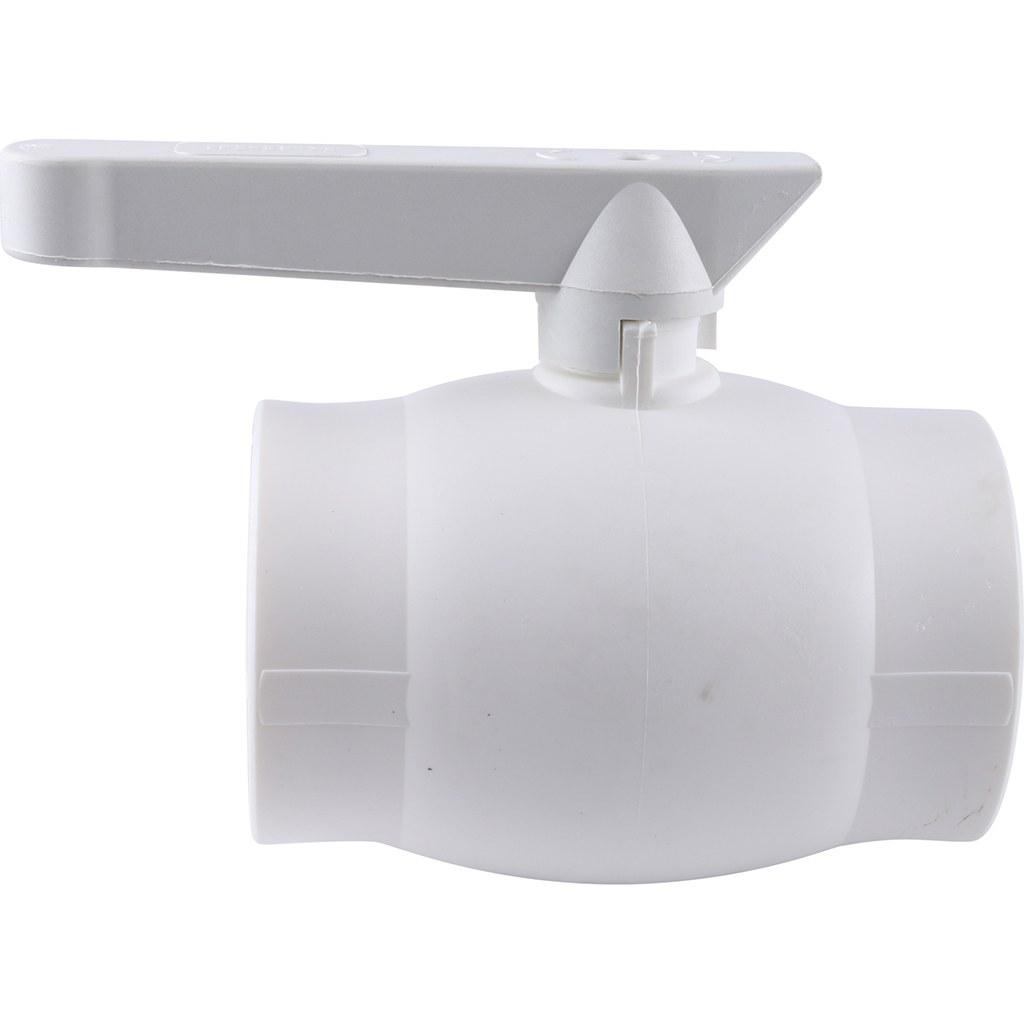 Kalde d=63 Кран шаровой для полипропиленовых труб под сварку (цвет белый)