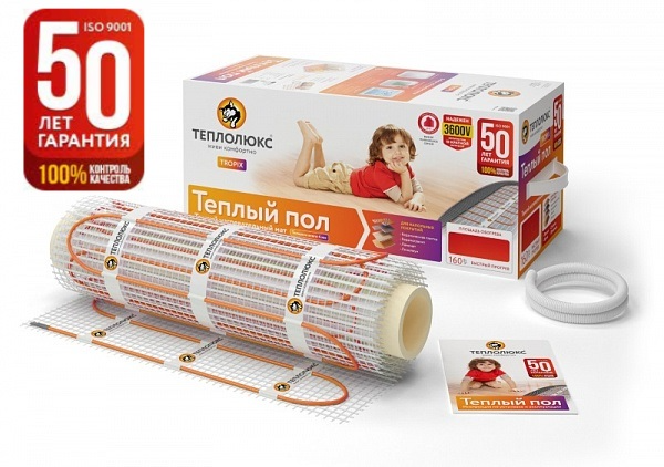 Нагревательный мат Теплолюкс Tropix МНН 1280 Вт/8,0 кв.м
