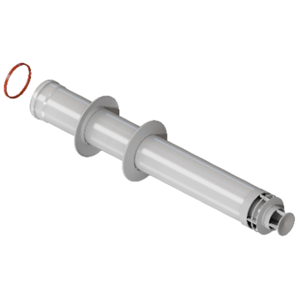 Труба с наконечником ROMMER СТАНДАРТ 60/100 L=770мм (рабочая 700мм)