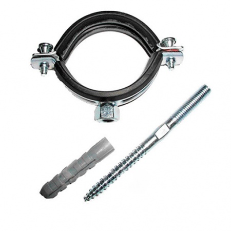 Хомут Ostendorf 110 для монтажа труб (со шпилькой и дюбелем)