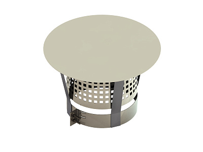 Дождевой колпак JEREMIAS DW-FU D200 с искрозащитной сеткой