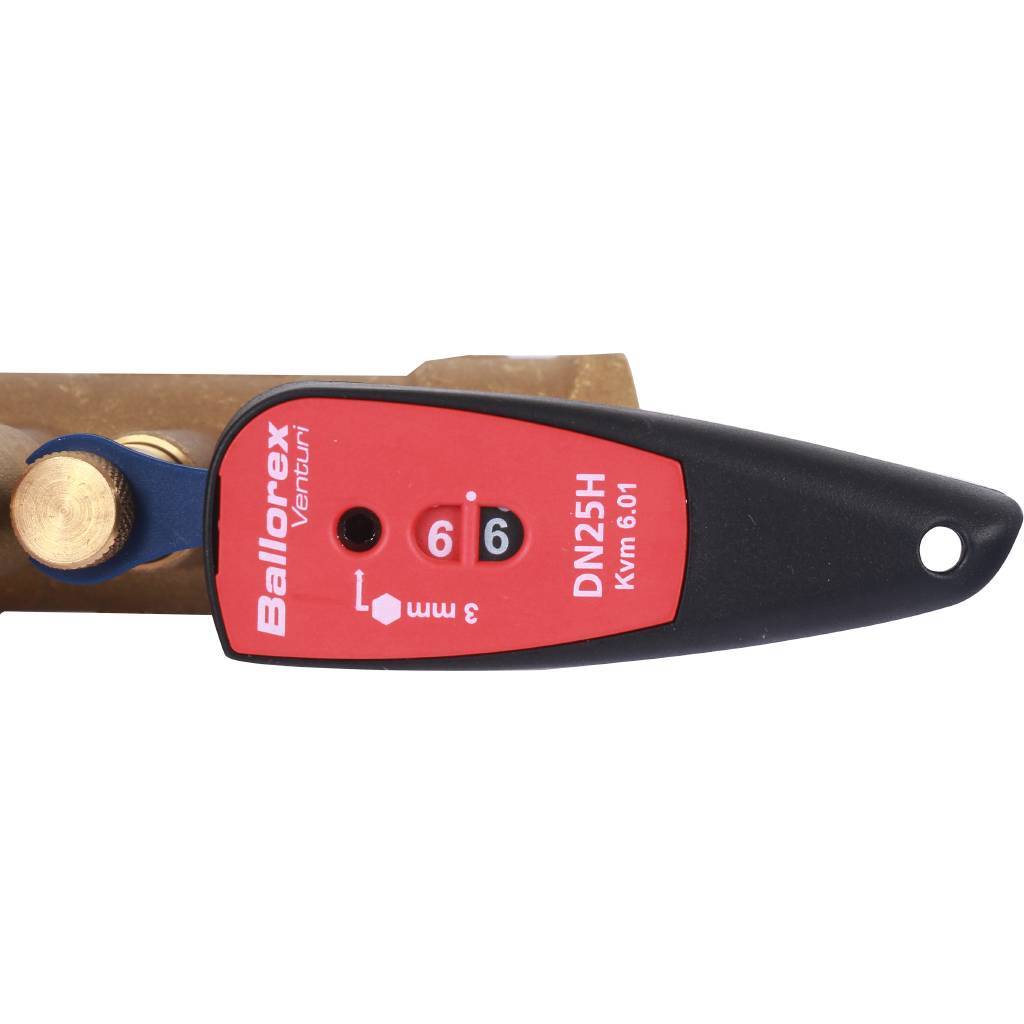 Клапан балансировочный BROEN Venturi FODRV DN25 PN25 Kvs=12,1 м3/ч ручной с дренажем 4555000H-001003