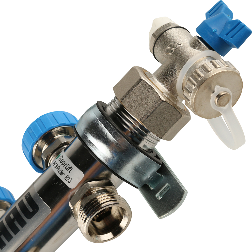 REHAU Распределительный коллектор HKV-D на 6 контуров (нерж .сталь)