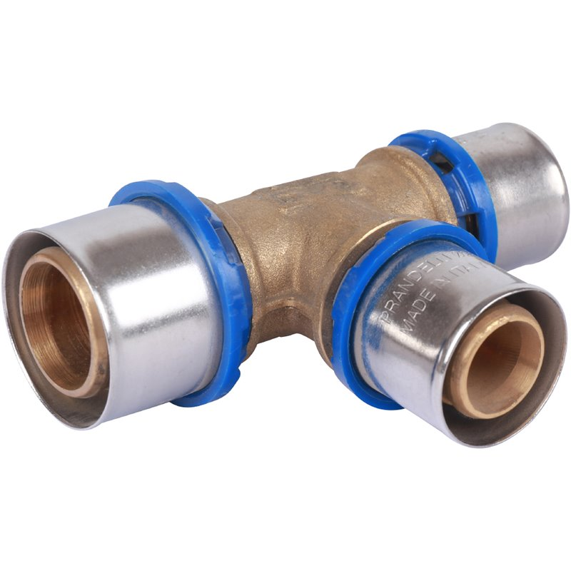 Тройник переходной Prandelli Multyrama 32.3х26.3х26.3 профиль H, TH, U для металлопластиковых труб