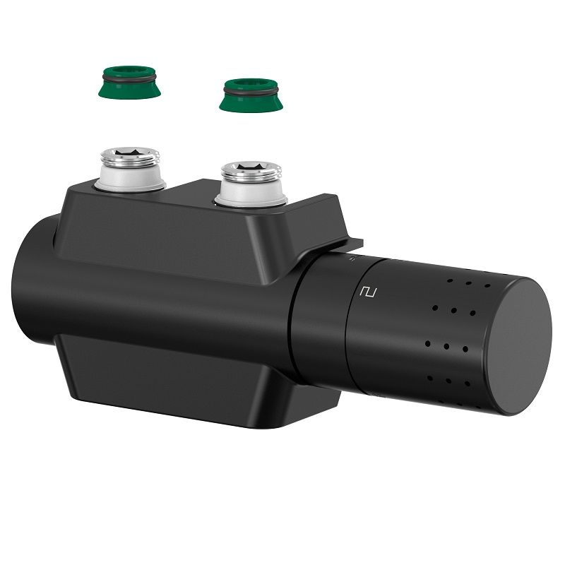 Комплект Simplex Variodesign для нижнего подключения радиаторов (черный)