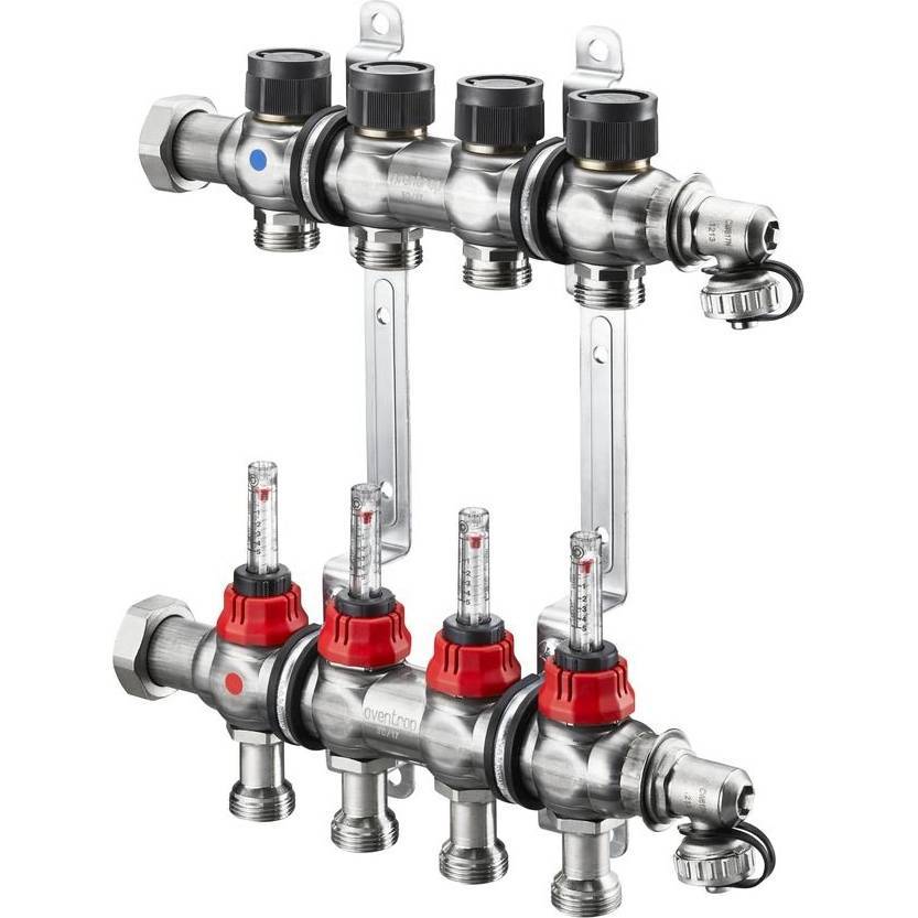 OVENTROP Группа коллекторная Oventrop "Multidis SF с расходомерами на 5 контуров