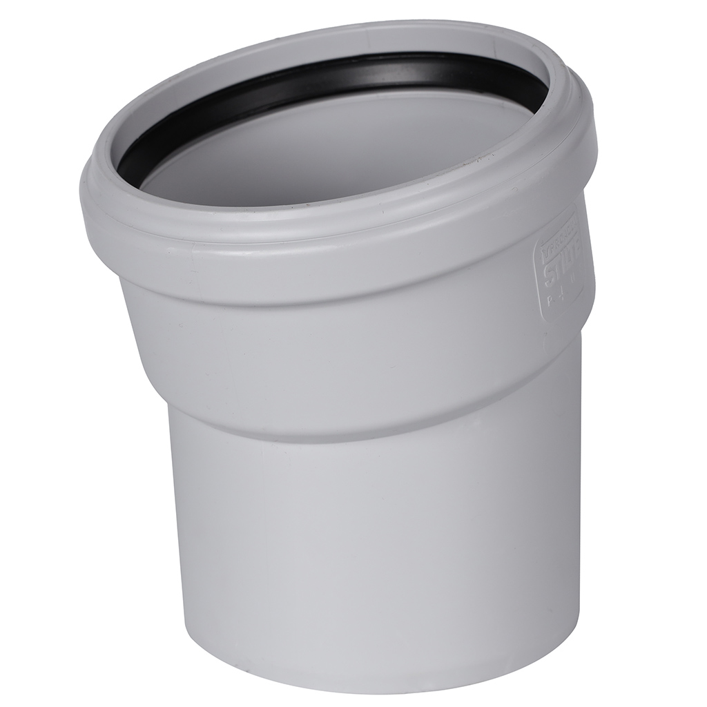 Отвод STOUT 110х15° канализационный бесшумный