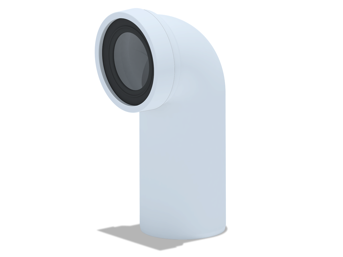 Труба фановая АНИ Пласт 110х90° для пластиковых труб