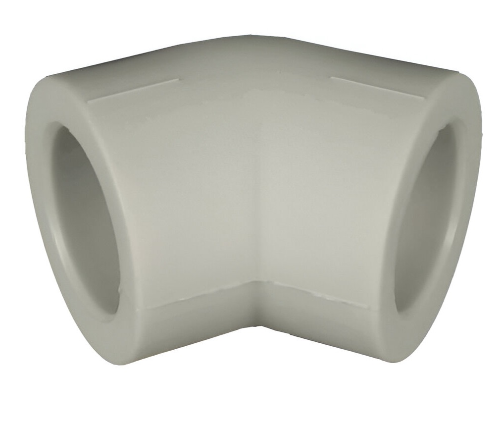 Угольник 45° РосТурПласт PP-R Дн40 (серый)